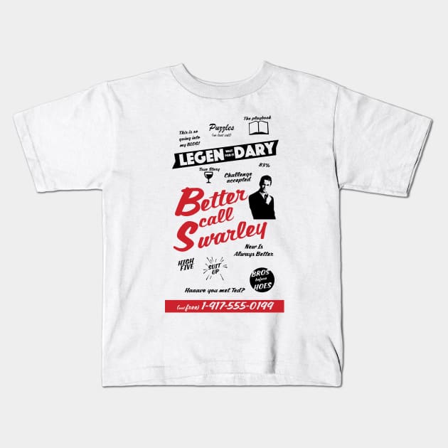 Better Call Swarley Kids T-Shirt by Uwaki